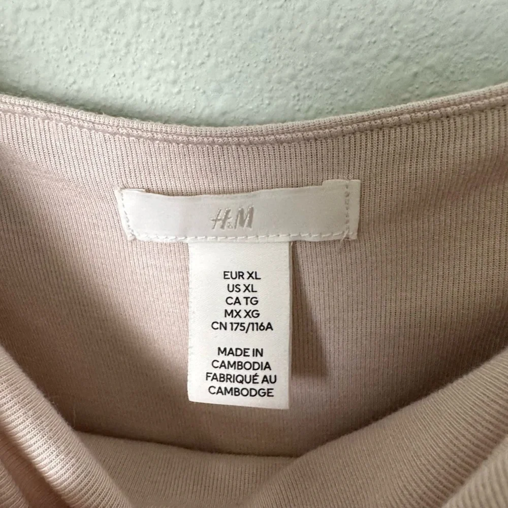 H&M Light Beige‎ Jersey Romper Size XL